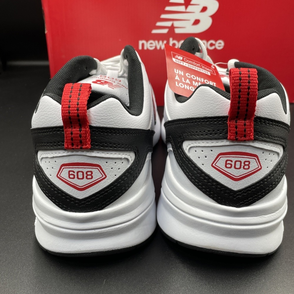 New Balance MX608v5 Sneakers Men's Size 10.5 4E Wide White / Red MX608WN5 - Picture 4 of 7